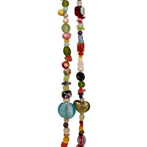 Fanciful Random Long Beaded Necklace